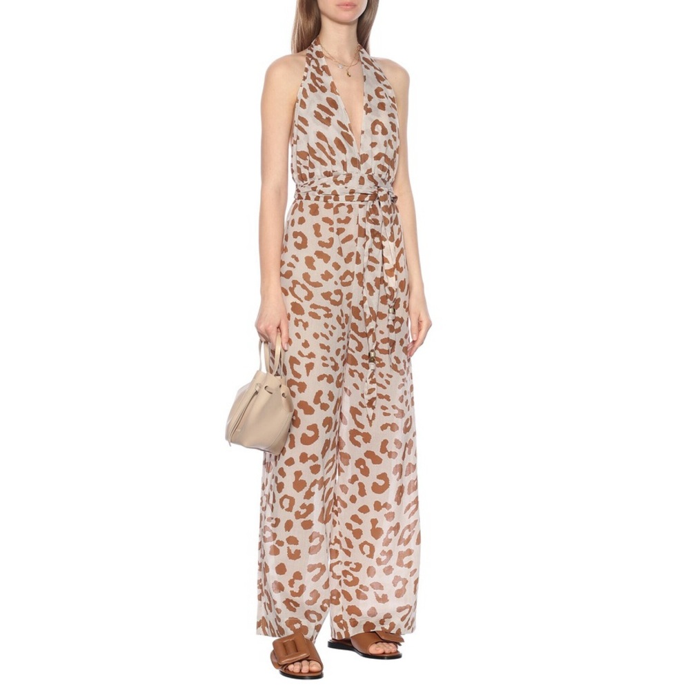 Nanushka Leopard Alayna Jumpsuit
